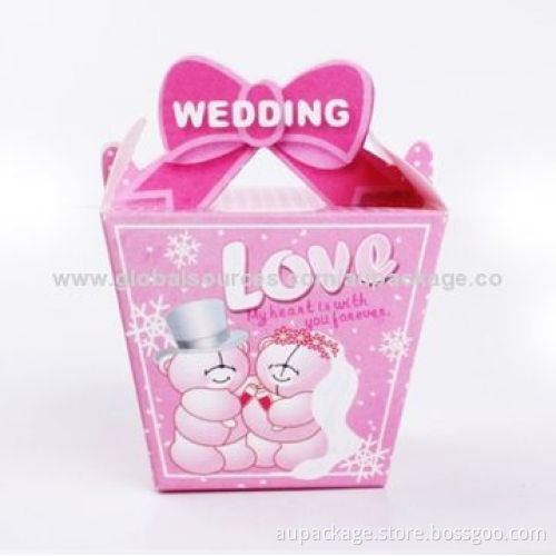 Folding gift box, customized sizes, materials and printings, suitable for gift, candy and chocolate
